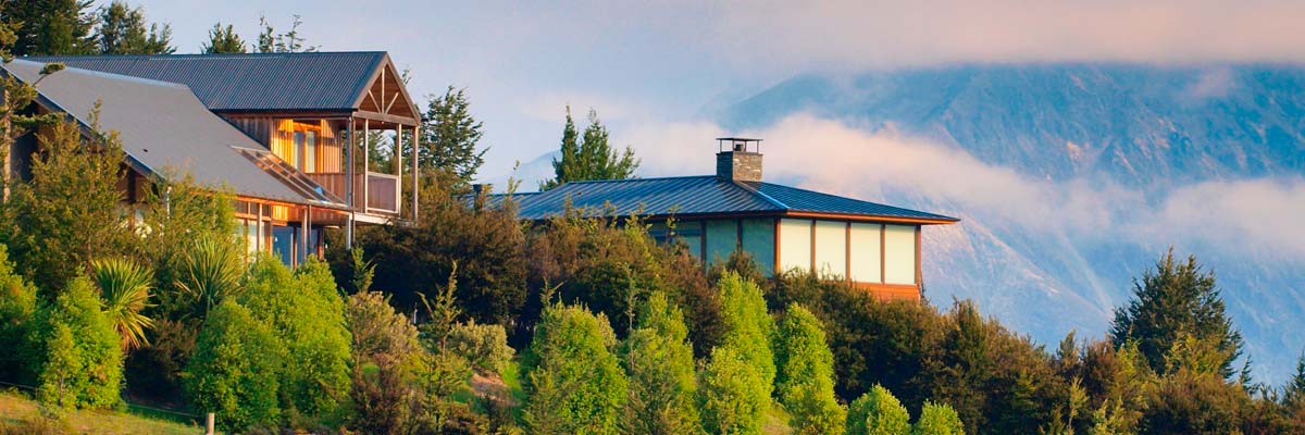 Estufa para casa en la montaña